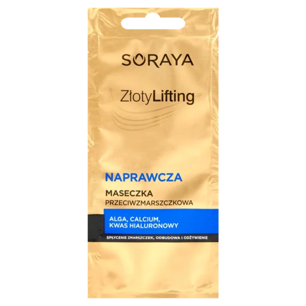 Soraya Złoty Lifting naprawcza maseczka przeciwzmarszczkowa, 8 ml