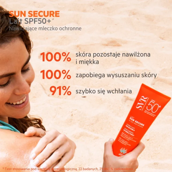 SVR Sun Secure Lait biodegradowalne mleczko SPF 50+, 250 ml - obrazek 3