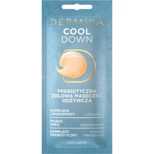 Dermika Maseczki Piękności Cool down Maseczka żelowa odżywcza prebiotyczna, 10 ml