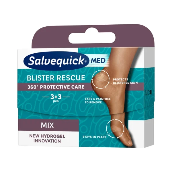 Salvequick Med Blister Rescue plastry na pęcherze, 6 szt.