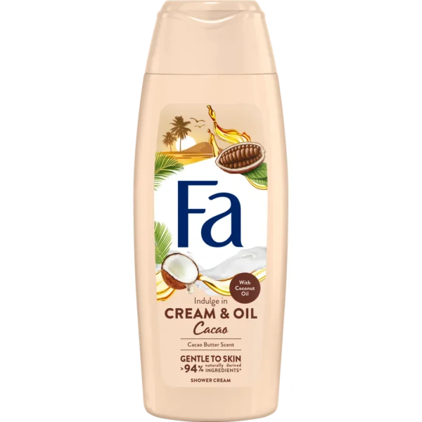 Fa Cream & Oil żel pod prysznic Masło kakowe & Olej kokosowy, 250 ml
