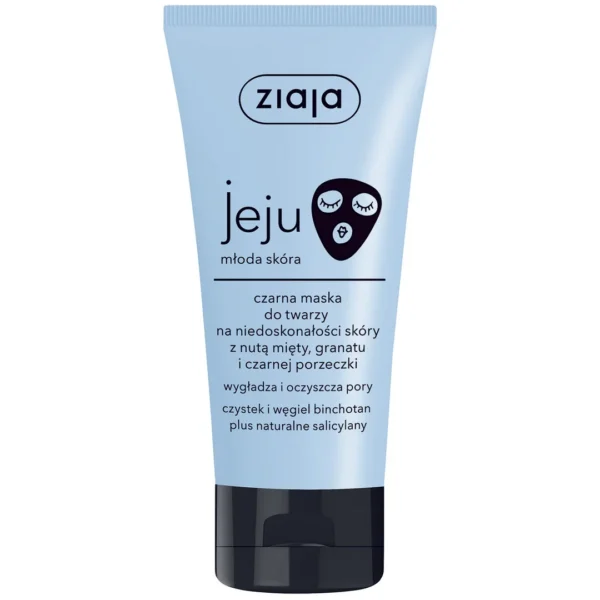 Ziaja Jeju maska czarna do twarzy na niedoskonałości skóry, 50 ml