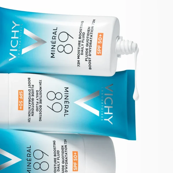 Vichy Mineral 89, niewidoczny krem-fluid nawilżający 72H, SPF 50+, 50 ml - obrazek 6