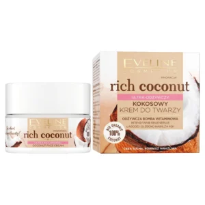Eveline Cosmetics Rich Coconut ultra-odżywczy kokosowy krem do twarzy, 50 ml