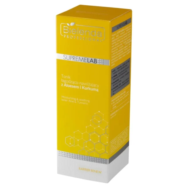 Bielenda Professional SupremeLab tonik łagodząco-nawilżający z aloesem i kurkumą, 200 ml - obrazek 3