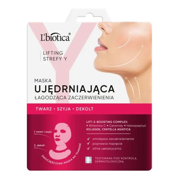 L`BIOTICA Lifting Strefy Y Maska ujędrniająca łagodząca zaczerwienienia - obrazek 2