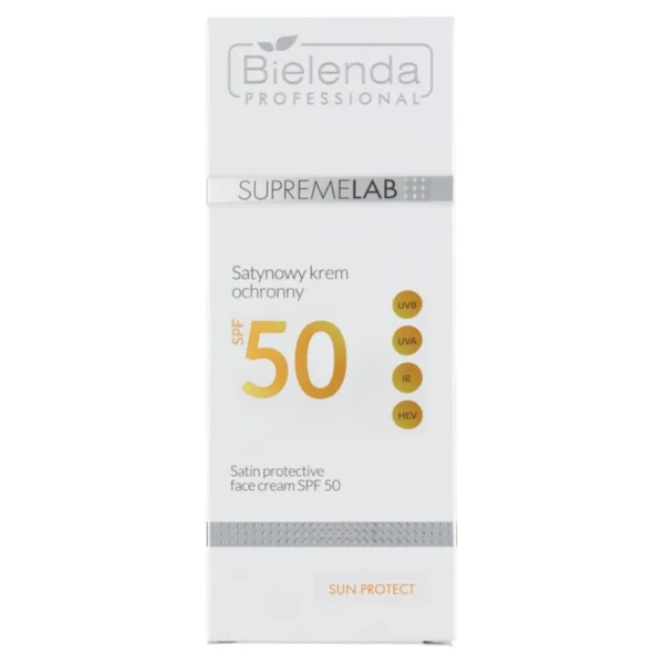 Bielenda Professional SupremeLab satynowy krem ochronny do twarzy z filtrem SPF50, 50 ml