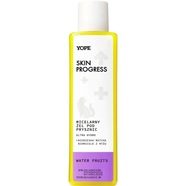 YOPE Skin Progress Ultra Hydro micelarny żel pod prysznic Water Fruits, 200 ml - obrazek 2