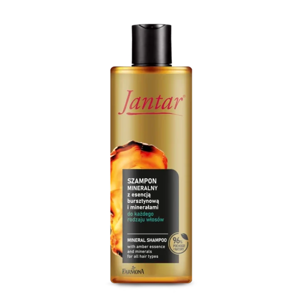 Jantar Szampon mineralny z esencją bursztynową i minerałami do każdego rodzaju włosów, 300 ml