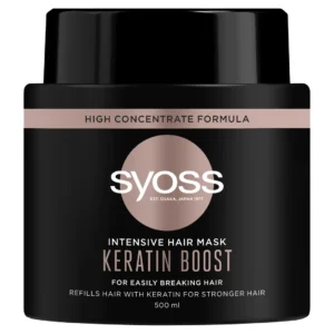 Syoss Keratin Boost wzmacniająca maska przeciw łamaniu się włosów z keratyną, 500 ml