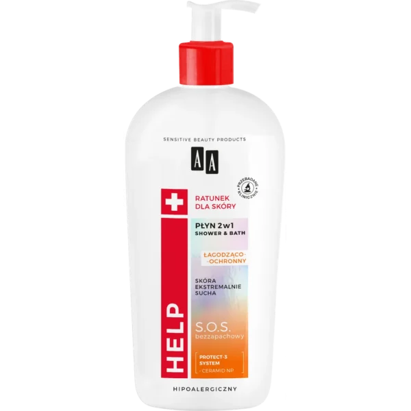 AA HELP płyn i żel pod prysznic 2w1, 400 ml