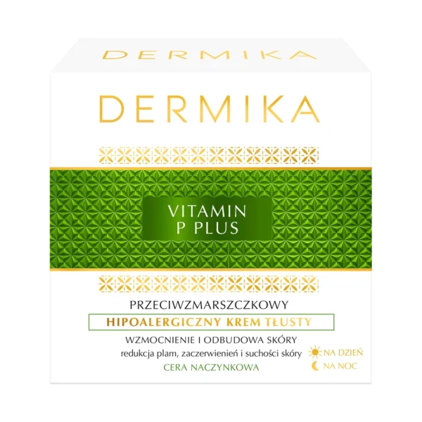 Dermika Vitamin P Plus hipoalergiczny krem tłusty do twarzy, 50 ml - obrazek 4