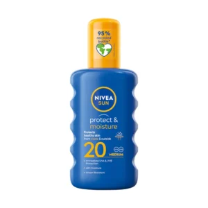 Nivea Sun Protect & Moisture nawilżający balsam do opalania w sprayu SPF 20, 200 ml