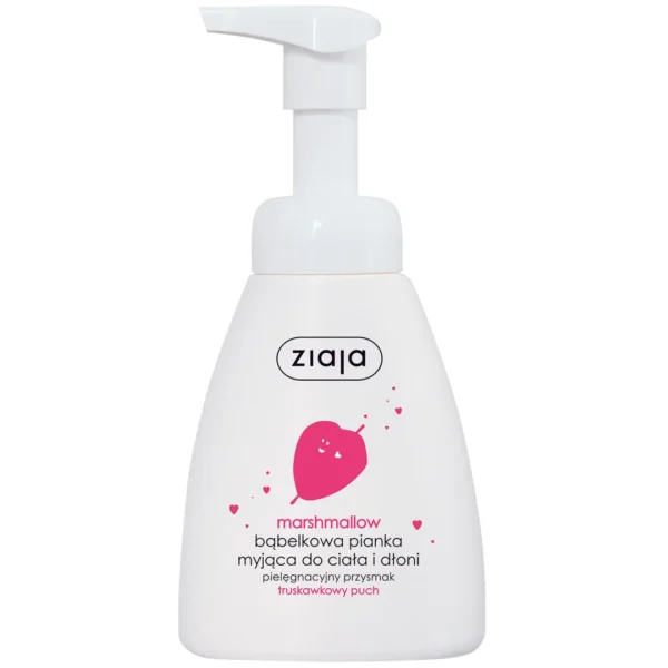 Ziaja Marshmallow pianka myjąca do ciała i dłoni, 250 ml