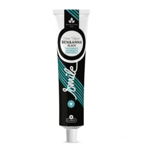 Ben & Anna Smile Black naturalna czarna pasta do zębów z fluorem i węglem aktywnym, 75 ml