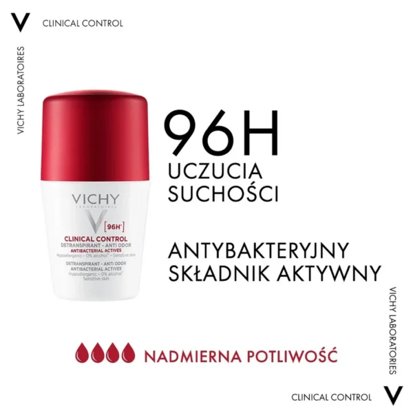 Vichy Clinical Control 96 H antyperspirant w kulce, 50 ml - obrazek 3