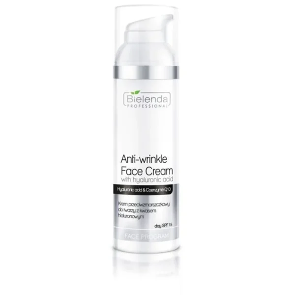 Bielenda Professional przeciwzmarszczkowy krem z kwasem hialuronowym, SPF 15, 100 ml