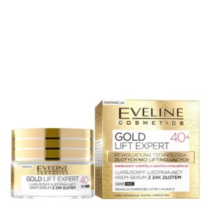 Eveline Cosmetics Gold Lift Expert luksusowy ujędrniający krem-serum z 24K złotem 40+, 50 ml
