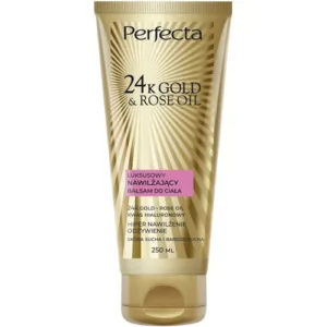 Perfecta 24K Gold & Rose Oil luksusowy nawilżający balsam do ciała, 200 ml