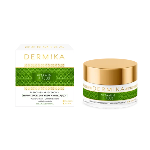 Dermika Vitamin P Plus hipoalergiczny krem nawilżający na dzień i na noc, 50 ml - obrazek 3