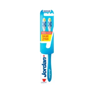 Jordan Total Clean Medium szczoteczka do zębów średnia, 2 szt.
