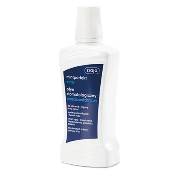Ziaja Mintperfekt Activ płyn do płukania jamy ustnej, 500 ml