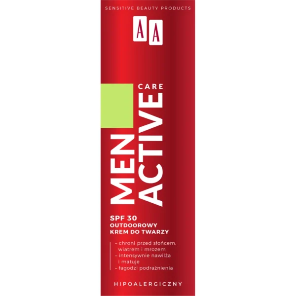 AA MEN Active Care outdoorowy krem do twarzy SPF30, 50 ml - obrazek 2