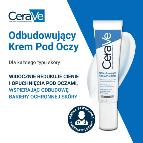 CeraVe krem odbudowujący pod oczy, 14 ml - obrazek 3
