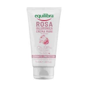 Equilibra różany krem do rąk z kwasem hialuronowym, 75 ml