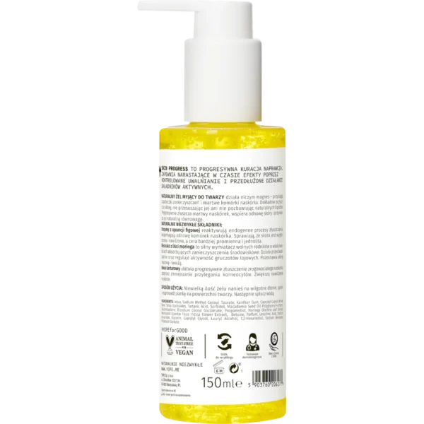 YOPE Skin Progress żel myjący do twarzy acidofilny, 150 ml - obrazek 3