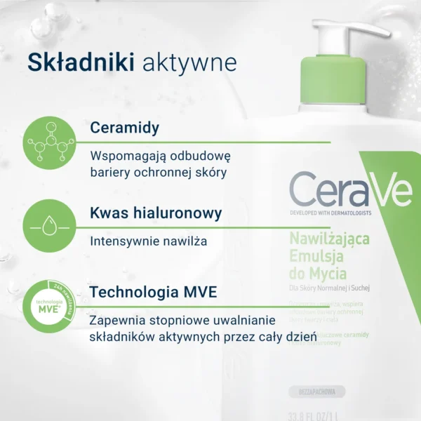 CeraVe nawilżająca emulsja do mycia z ceramidami, 236 ml