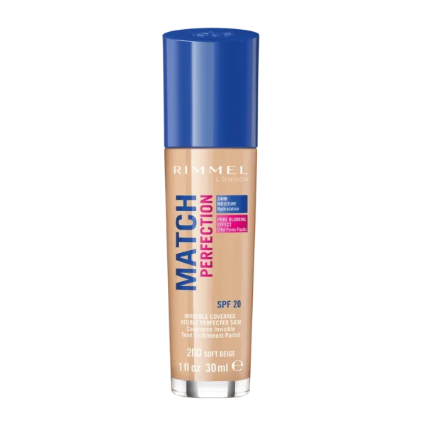 Rimmel Match Perfection podkład do twarzy 200 Soft Beige, 30 ml