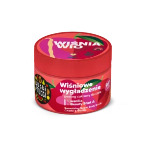 Farmona Tutti Frutti Wygładzający peeling cukrowy do ciała Wiśnia i Wanilia + Beauty Shot A, 300 g