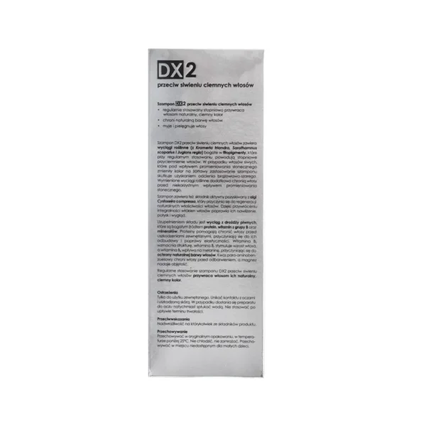 DX2 szampon przeciw siwieniu ciemnych włosów, 150 ml - obrazek 3