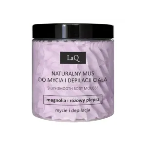 LaQ naturalny mus do mycia i depilacji ciała Magnolia i różowy pieprz, 250 ml