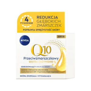 Nivea Q10 Ekstra Odżywienie przeciwzmarszczkowy krem do twarzy na dzień do cery dojrzałej, 50 ml