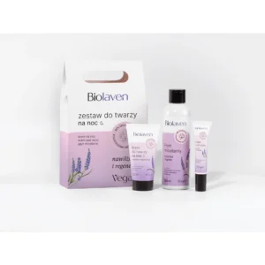 Biolaven zestaw do twarzy na noc (torebka) 200 ml + 50 ml + 15 ml