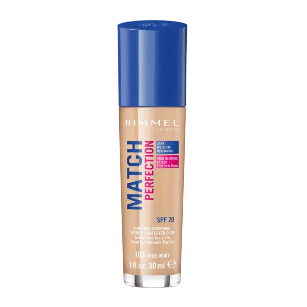 Rimmel Match Perfection podkład do twarzy 103 True Ivory, 30 ml