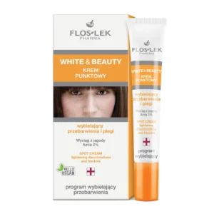 Floslek White and Beauty krem punktowy wybielający przebarwienia i piegi, 20 ml