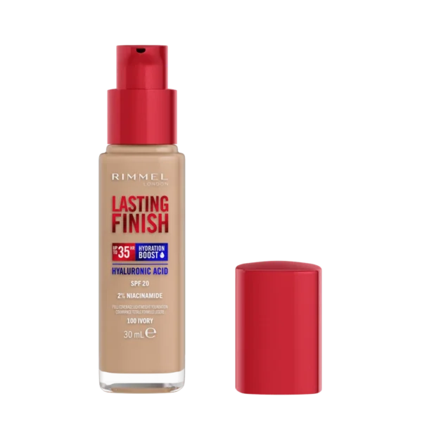 Rimmel Lasting Finish 35HR podkład do twarzy 100 Ivory, 30 ml - obrazek 3