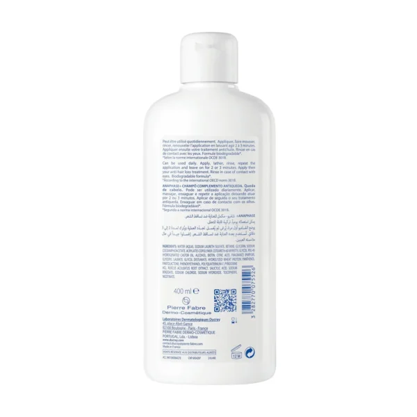 Ducray Anaphase+ szampon przeciw wypadaniu włosów, 400 ml - obrazek 6