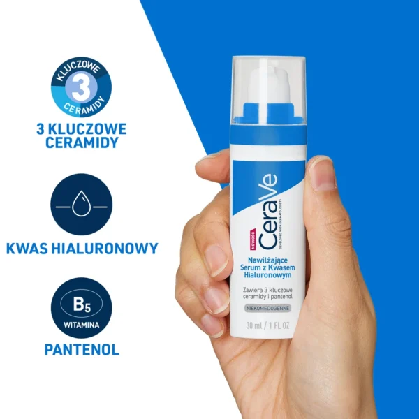 CeraVe serum do twarzy nawilżające z kwasem hialuronowym, 30 ml - obrazek 3
