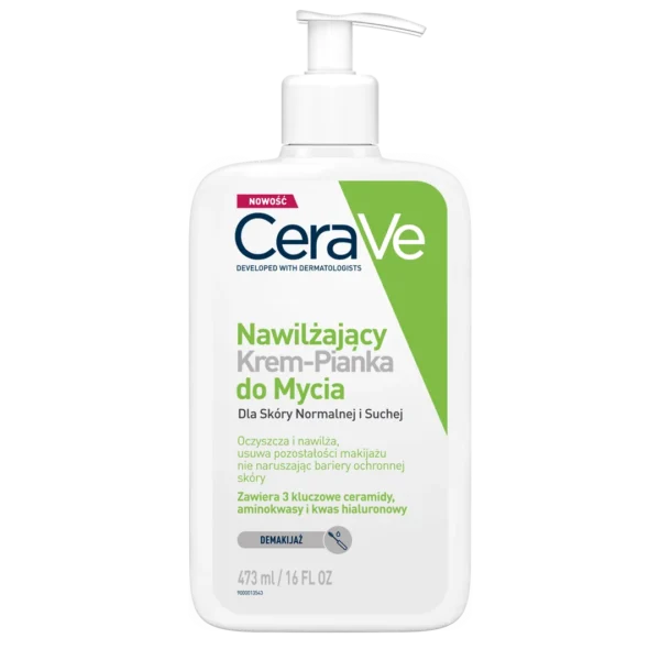 CeraVe nawilżający krem-pianka do mycia, 473 ml - obrazek 2