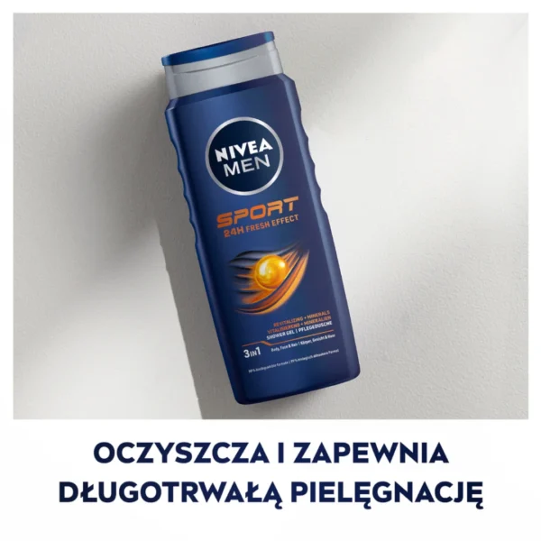 Nivea Men Sport żel pod prysznic, 500 ml - obrazek 6