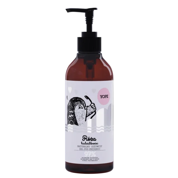 YOPE naturalny żel pod prysznic Róża i kadzidłowiec, 400 ml