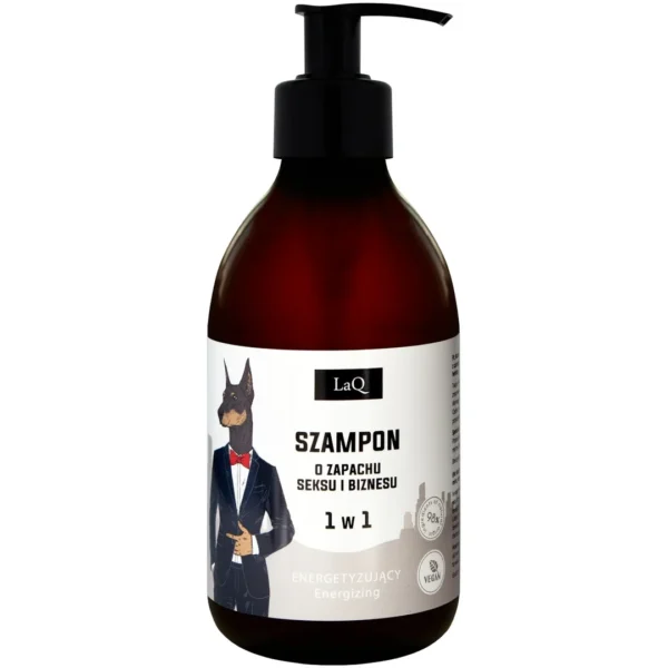 LaQ Doberman Zestaw Żel pod prysznic 500 ml + Szampon 300 ml + Olejek po goleniu i do brody 30 ml - obrazek 4