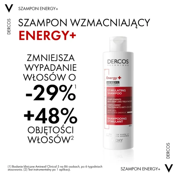 Vichy Dercos, Energy+ Szampon Wzmacniający Włosy, 200 ml - obrazek 6