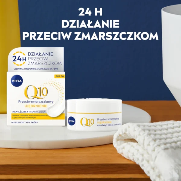 Nivea Q10 Ujędrnienie przeciwzmarszczkowy krem na dzień SPF 30, 50 ml - obrazek 7