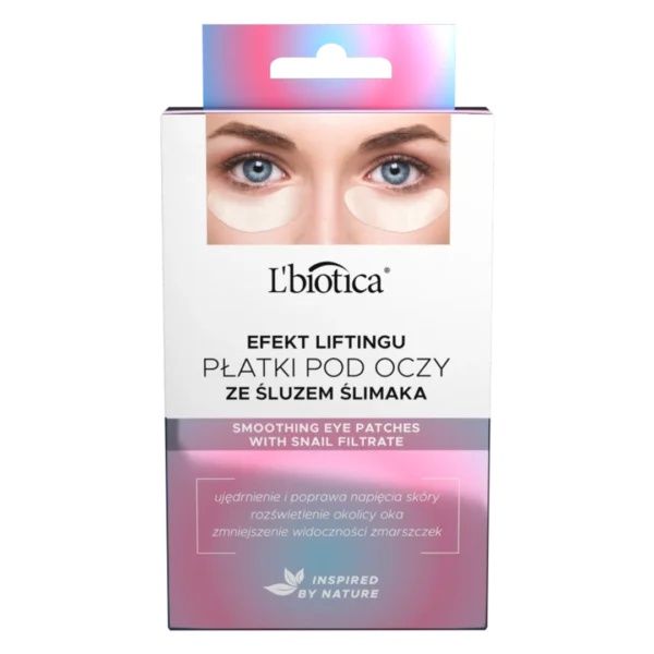 L'Biotica odmładzające płatki pod oczy ze śluzem ślimaka, 6 szt.