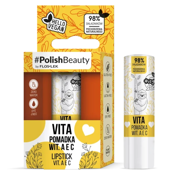 Floslek Lip Vege Care Vita pomadka z witaminami A, E, C, 3,5 g - obrazek 3